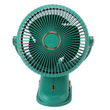 Desk Clip On Fan 3 Wind Speed Safe Design Compact Portable Desktop Fan Clip On Fan for Home Dorm Stroller Green - Rear View
