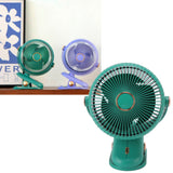Desk Clip On Fan 3 Wind Speed Safe Design Compact Portable Desktop Fan Clip On Fan for Home Dorm Stroller Green