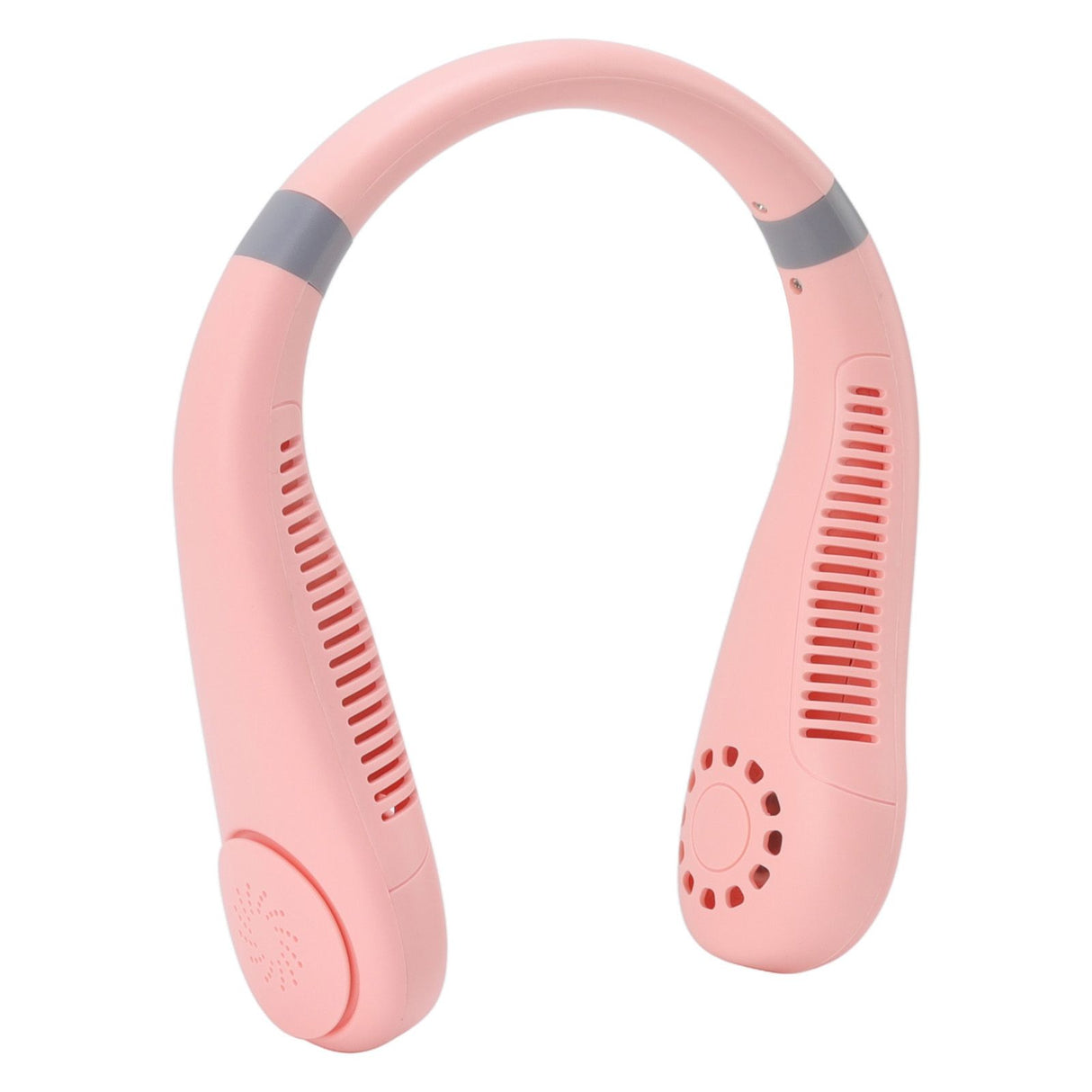 Bladeless Neck Fan Breathing Light 2400mah Rechargeable Hands Free Mini Neck Fan for Outdoor Travel Pink