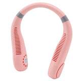 Bladeless Neck Fan Breathing Light 2400mah Rechargeable Hands Free Mini Neck Fan for Outdoor Travel Pink