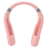 Bladeless Neck Fan Breathing Light 2400mah Rechargeable Hands Free Mini Neck Fan for Outdoor Travel Pink - 45-Degree Angle