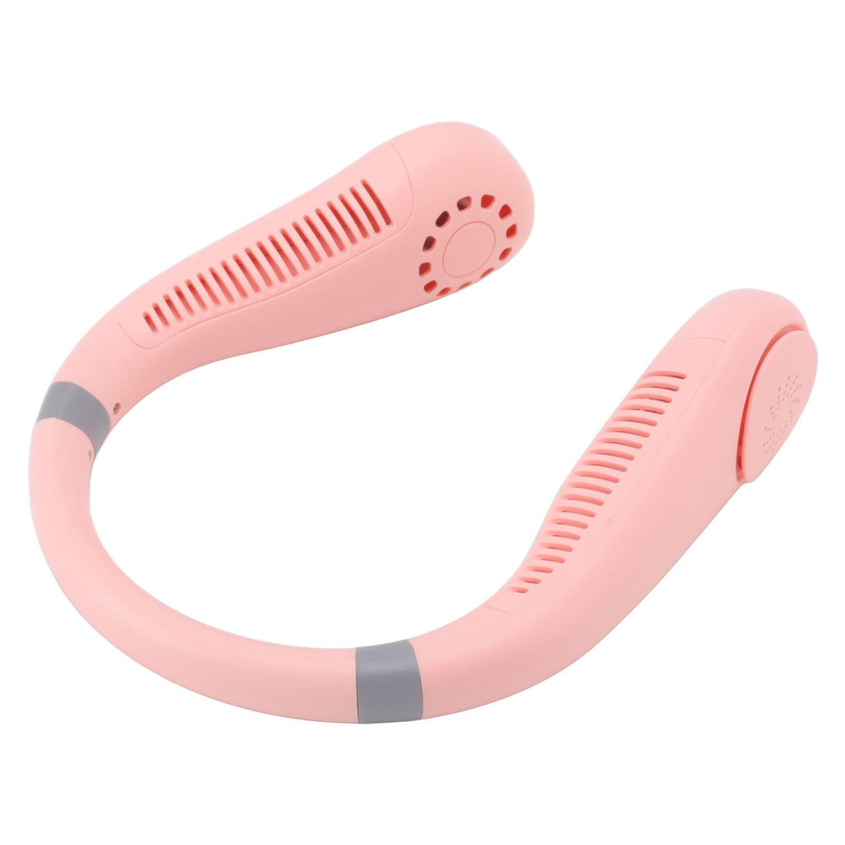Bladeless Neck Fan Breathing Light 2400mah Rechargeable Hands Free Mini Neck Fan for Outdoor Travel Pink