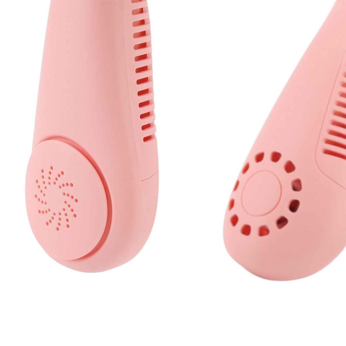 Bladeless Neck Fan Breathing Light 2400mah Rechargeable Hands Free Mini Neck Fan for Outdoor Travel Pink