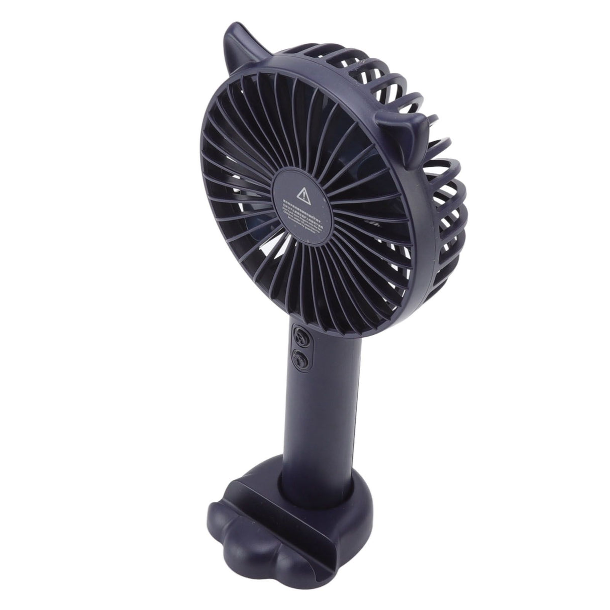 Hand Held Fan Portable USB Rechargeable Cute 3 Speed Wind Regulable ABS PC Battery Operated Fan for Travel Dark Blue