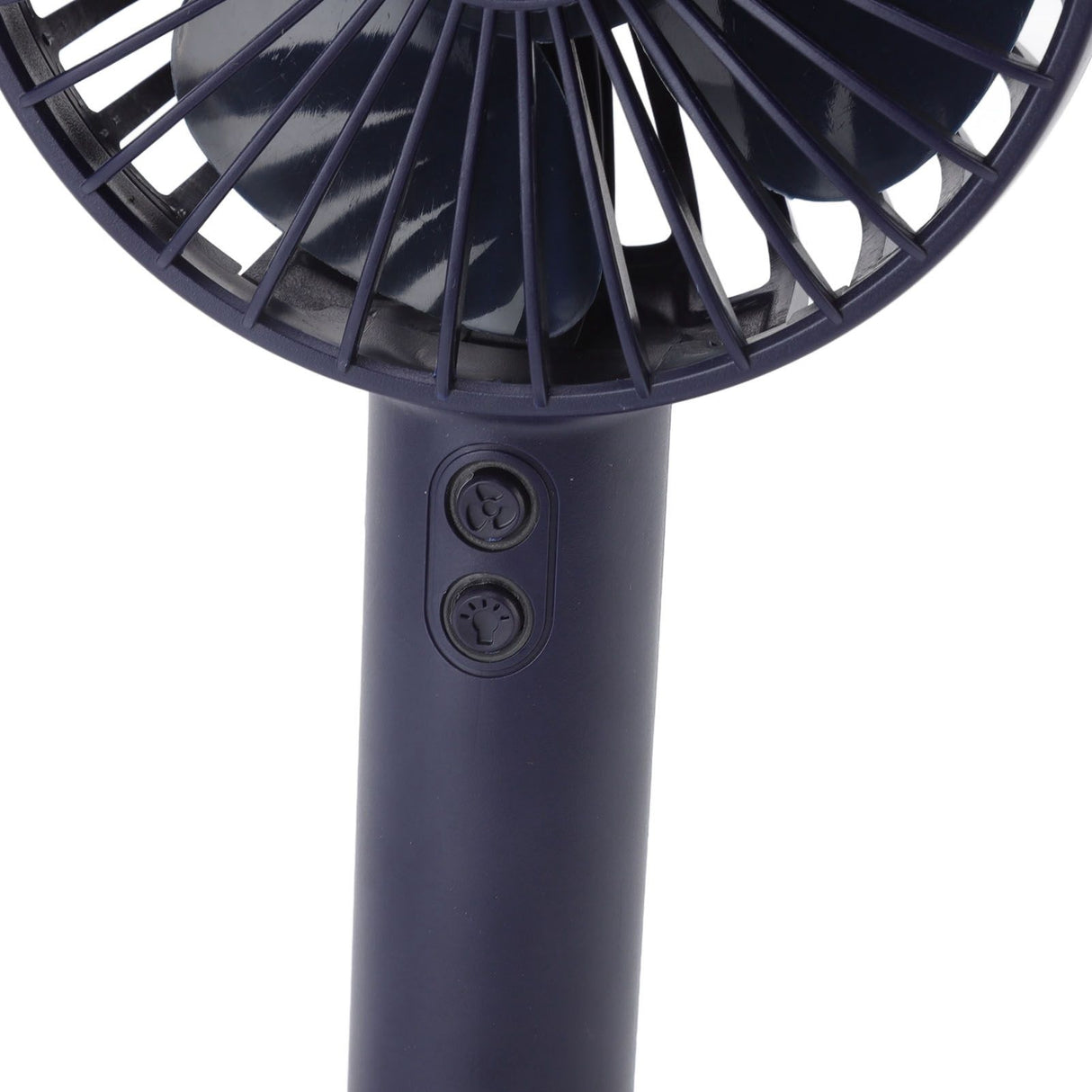 Hand Held Fan Portable USB Rechargeable Cute 3 Speed Wind Regulable ABS PC Battery Operated Fan for Travel Dark Blue