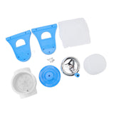 Hand Crank Shaved Ice Machine Stainless Steel Blades Safe Portable Ice Crusher for Home Restaurants Cafes Food Stalls Blue