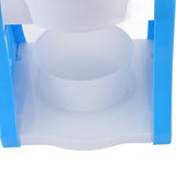 Hand Crank Shaved Ice Machine Stainless Steel Blades Safe Portable Ice Crusher for Home Restaurants Cafes Food Stalls Blue