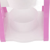 Hand Crank Shaved Ice Machine Stainless Steel Blades Safe Portable Ice Crusher for Home Restaurants Cafes Food Stalls Pink