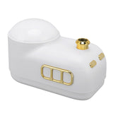 Train Air Humidifier Projector Cartoon Retro Charging Soft Light Desktop Humidifier Night Light for Bedroom Office White