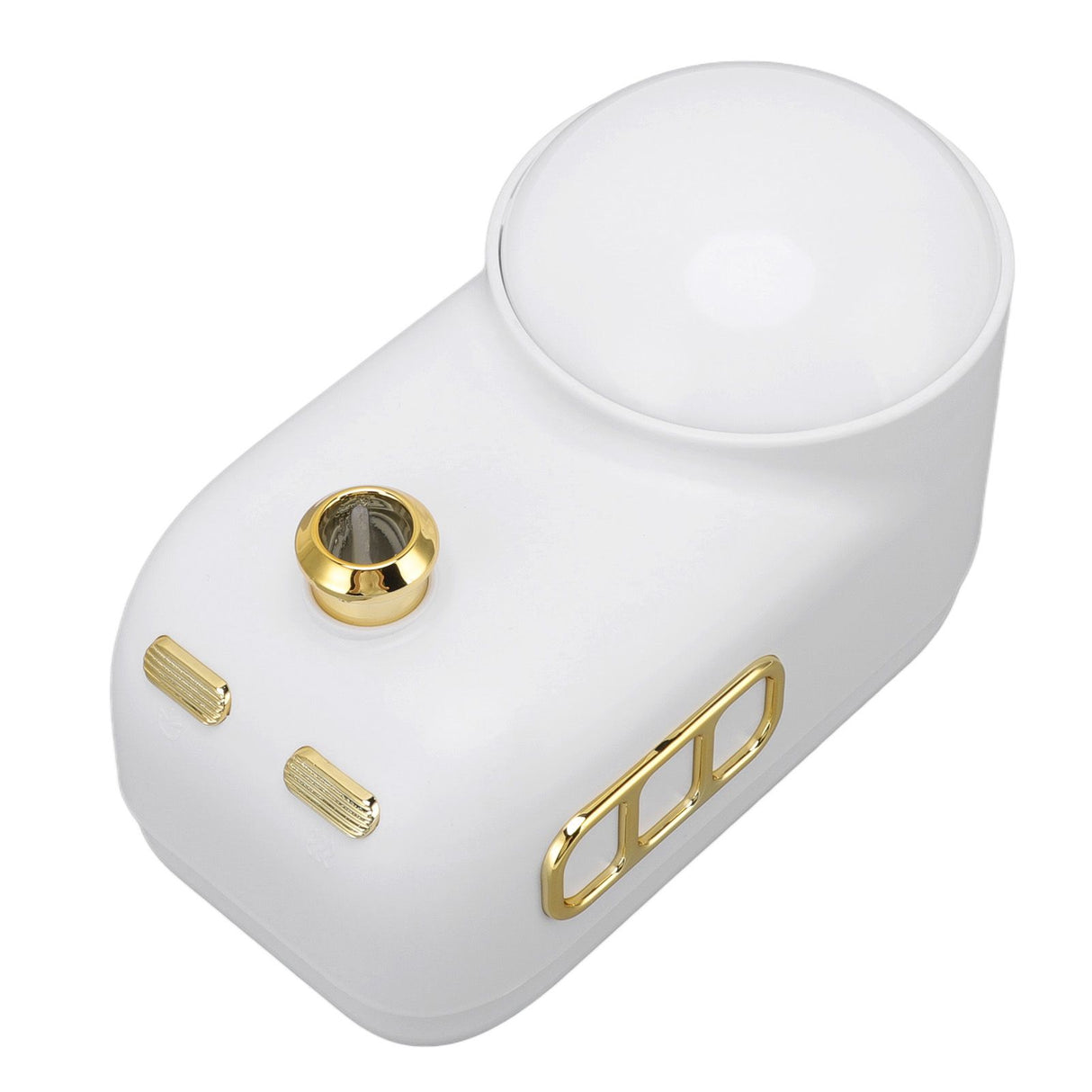 Train Air Humidifier Projector Cartoon Retro Charging Soft Light Desktop Humidifier Night Light for Bedroom Office White