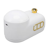 Train Air Humidifier Projector Cartoon Retro Charging Soft Light Desktop Humidifier Night Light for Bedroom Office White - Rear View