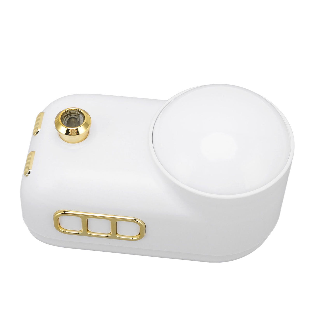 Train Air Humidifier Projector Cartoon Retro Charging Soft Light Desktop Humidifier Night Light for Bedroom Office White