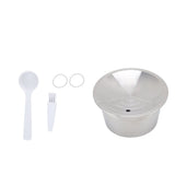 Stainless Steel Coffee Capsule Kit Reusable Filter Gasket Brush Spoon Powder Pressing Plate for EDG DG325
