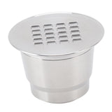 Refillable Coffee Pod Reusable Cafe Capsule Filter Stainless Steel for Maker Machine - Rear View