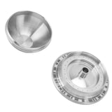 Reusable Coffee Capsule Filter Stainless Steel Refillable Coffee Machine Pod with Spoon Brush - Low Angle