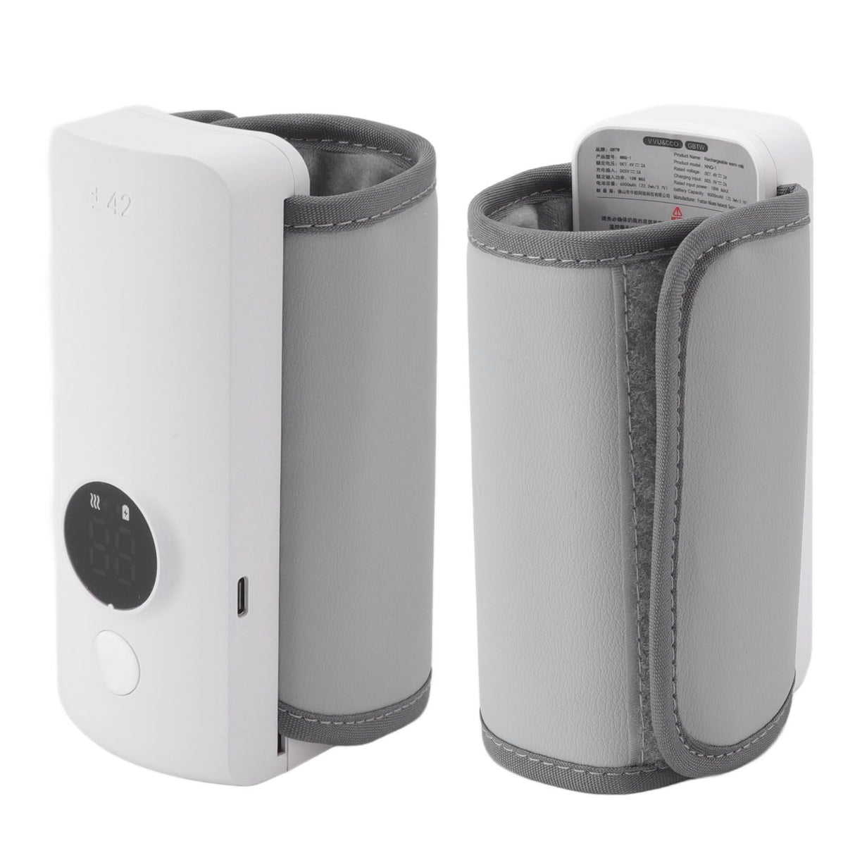 Milk Bottle Thermal Bag ABS PU 3000mah X 2P 7.4V 2A 18W Insulated USB Charging Portable Baby Nursing Tool for Breastmilk