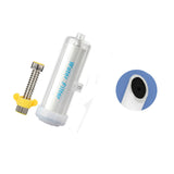 Shower Water Filter Efficient Activated Carbon Healthy Skin Care Shower Water Filter for Bathing Bath Filter (Cotton Carbon Composite Filter) - Top-Down View
