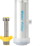 Shower Water Filter Efficient Activated Carbon Healthy Skin Care Shower Water Filter for Bathing Bath Filter (Cotton Carbon Composite Filter) - 45-Degree Angle