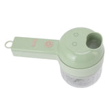 Garlic Chopper Handheld USB Charging Open Feeding Port Waterproof Body Stainless Steel Blade Food Chopper - Front View