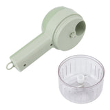Garlic Chopper Handheld USB Charging Open Feeding Port Waterproof Body Stainless Steel Blade Food Chopper - Extra Image