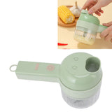 Garlic Chopper Handheld USB Charging Open Feeding Port Waterproof Body Stainless Steel Blade Food Chopper - Extra Image