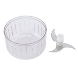 Garlic Chopper Handheld USB Charging Open Feeding Port Waterproof Body Stainless Steel Blade Food Chopper - Extra Image