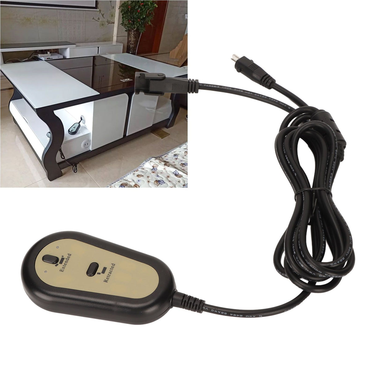 Electric Sofa Controller Ergonomic Sensitive Buttons Labor Saving Chair Lift Manual Controller 12‑32V