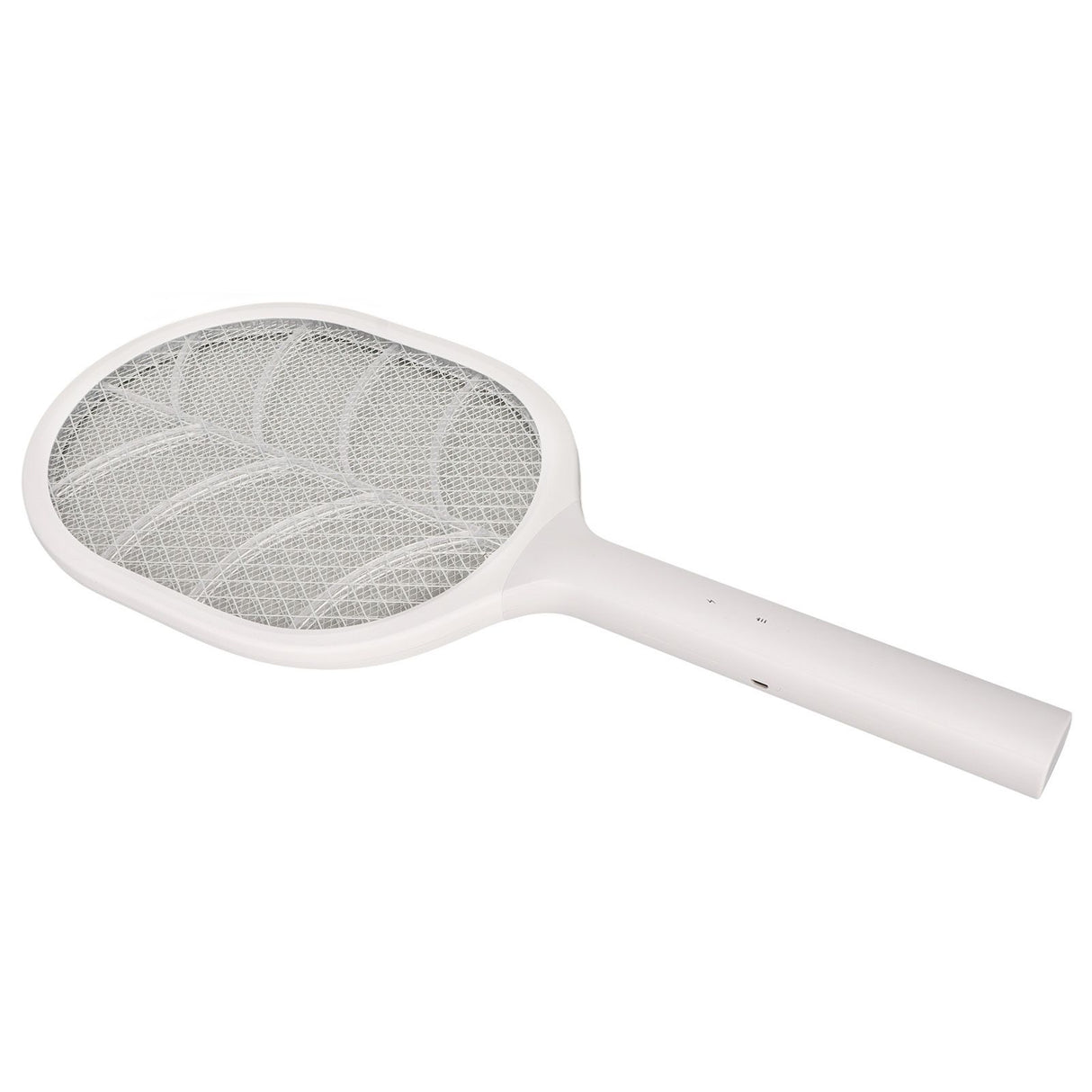 Electric Fly Swatter USB Charging Purple Light 3 Layers Safety Net Mosquito Swatter Racket with Base