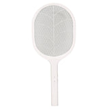 Electric Fly Swatter USB Charging Purple Light 3 Layers Safety Net Mosquito Swatter Racket with Base
