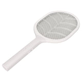 Electric Fly Swatter USB Charging Purple Light 3 Layers Safety Net Mosquito Swatter Racket with Base