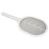 Electric Fly Swatter USB Charging Purple Light 3 Layers Safety Net Mosquito Swatter Racket with Base - Close-Up Angle