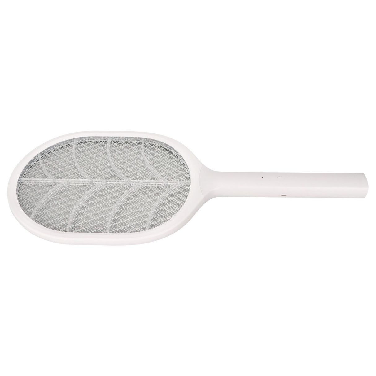 Electric Fly Swatter USB Charging Purple Light 3 Layers Safety Net Mosquito Swatter Racket with Base