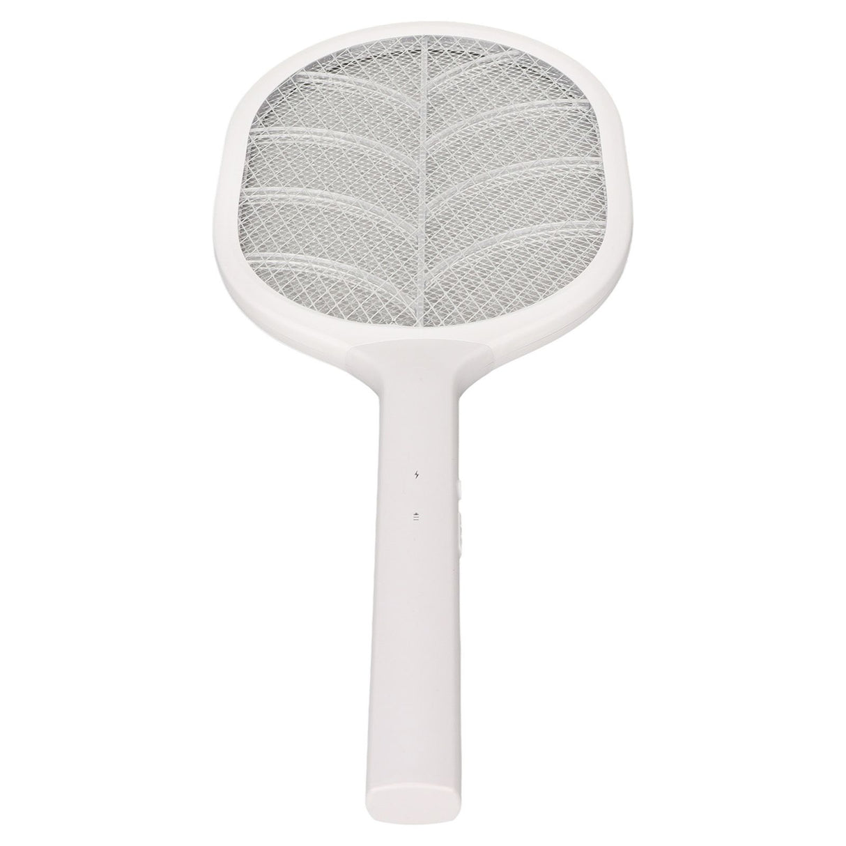 Electric Fly Swatter USB Charging Purple Light 3 Layers Safety Net Mosquito Swatter Racket with Base