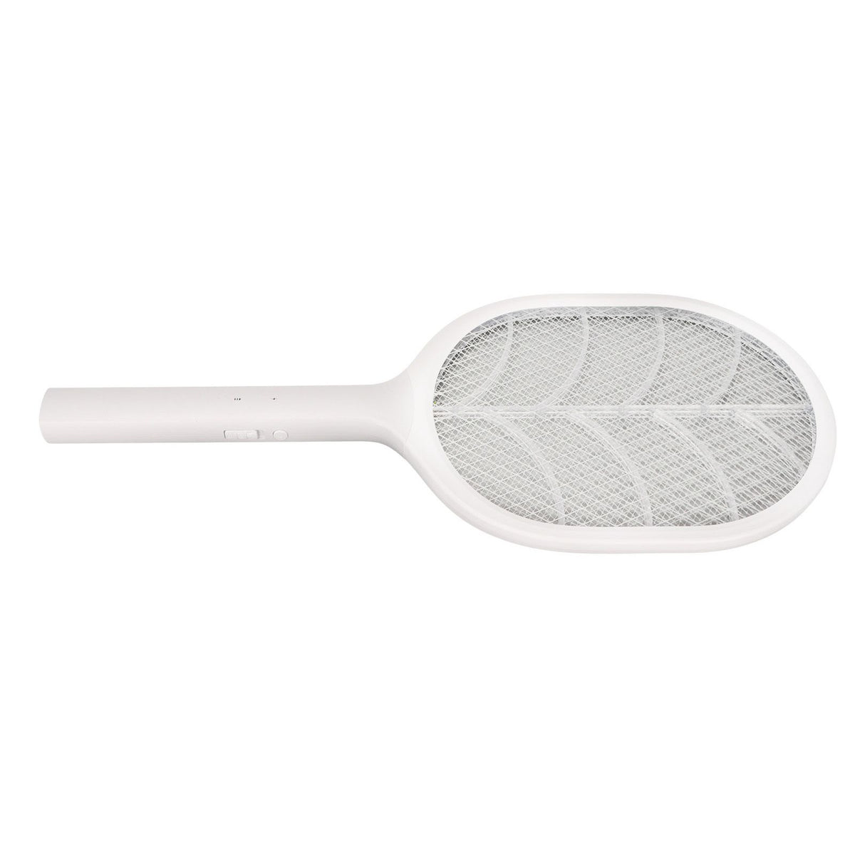 Electric Fly Swatter USB Charging Purple Light 3 Layers Safety Net Mosquito Swatter Racket with Base