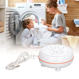 27W Mini Ultrasonic Washer USB 50 Seconds Reverse Clean Circle 30mins Self Power Off Turbine Wash Machine for Home