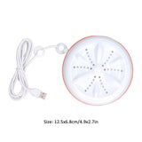 27W Mini Ultrasonic Washer USB 50 Seconds Reverse Clean Circle 30mins Self Power Off Turbine Wash Machine for Home - Extra Image