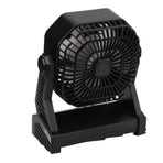 Camping Fan with LED Lantern 4 Levels 270 Degree Pivot Large Air Volume USB Rechargeable Outdoor Tent Fan, image 5