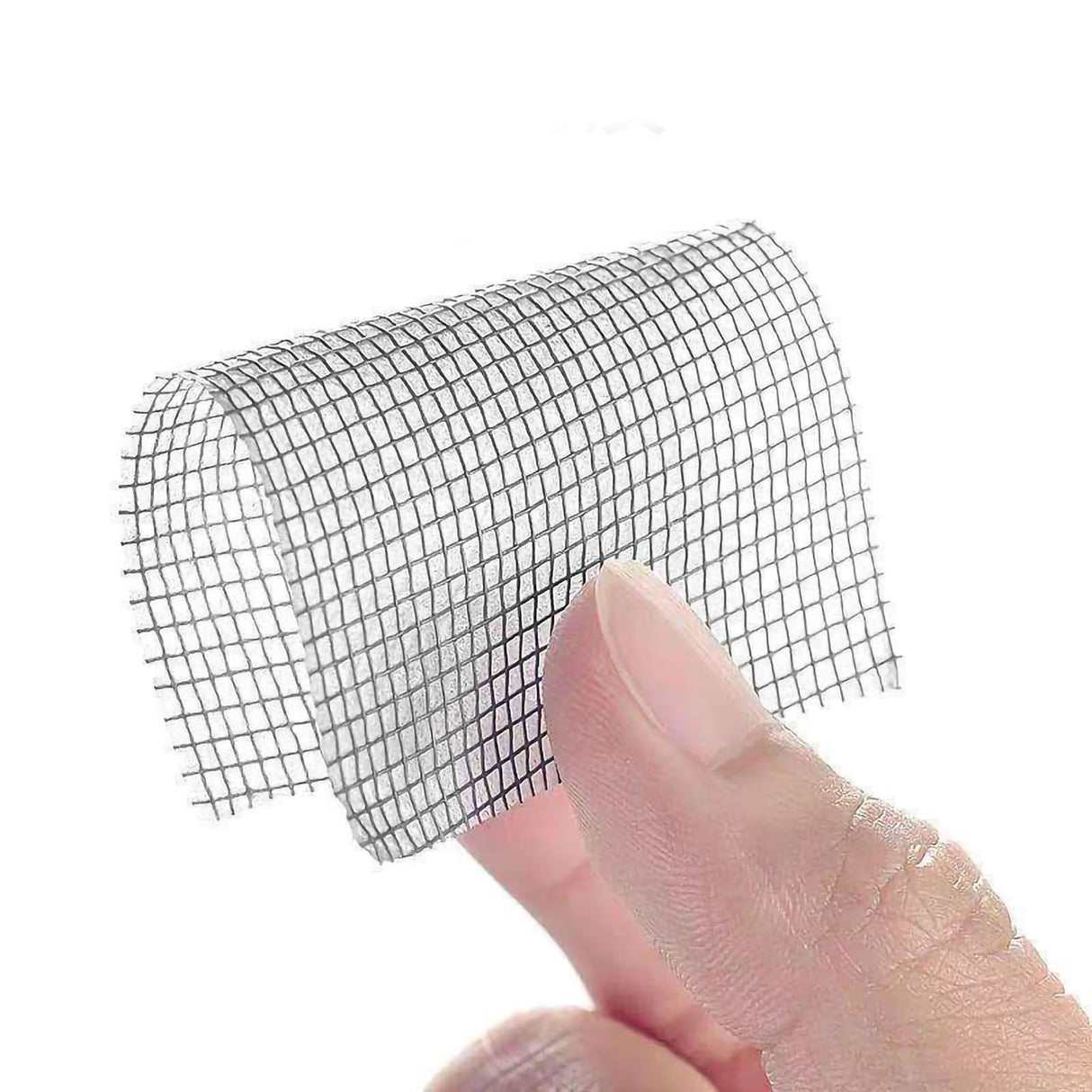 Window Screen Repair Fill Hole Self Adhesive Fine Mesh Screen Tape Mesh Repair for Mosquito Repellent 5cmx2m/2.0x78.7in Black