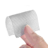 Window Screen Repair Fill Hole Self Adhesive Fine Mesh Screen Tape Mesh Repair for Mosquito Repellent 5cmx2m/2.0x78.7in Black