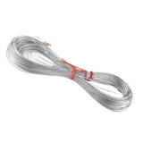 Steel Wire Measuring Rope Good Flexibility Sturdy Steel Rope Measuring Cord with Scale for Well Construction 100m/328.1ft