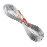 Steel Wire Measuring Rope Good Flexibility Sturdy Steel Rope Measuring Cord with Scale for Well Construction 100m/328.1ft - Front View