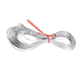 Steel Wire Measuring Rope Good Flexibility Sturdy Steel Rope Measuring Cord with Scale for Well Construction 100m/328.1ft - Side View