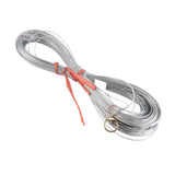 Steel Wire Measuring Rope Good Flexibility Sturdy Steel Rope Measuring Cord with Scale for Well Construction 100m/328.1ft - 45-Degree Angle