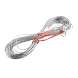 Steel Wire Measuring Rope Good Flexibility Sturdy Steel Rope Measuring Cord with Scale for Well Construction 100m/328.1ft - Low Angle