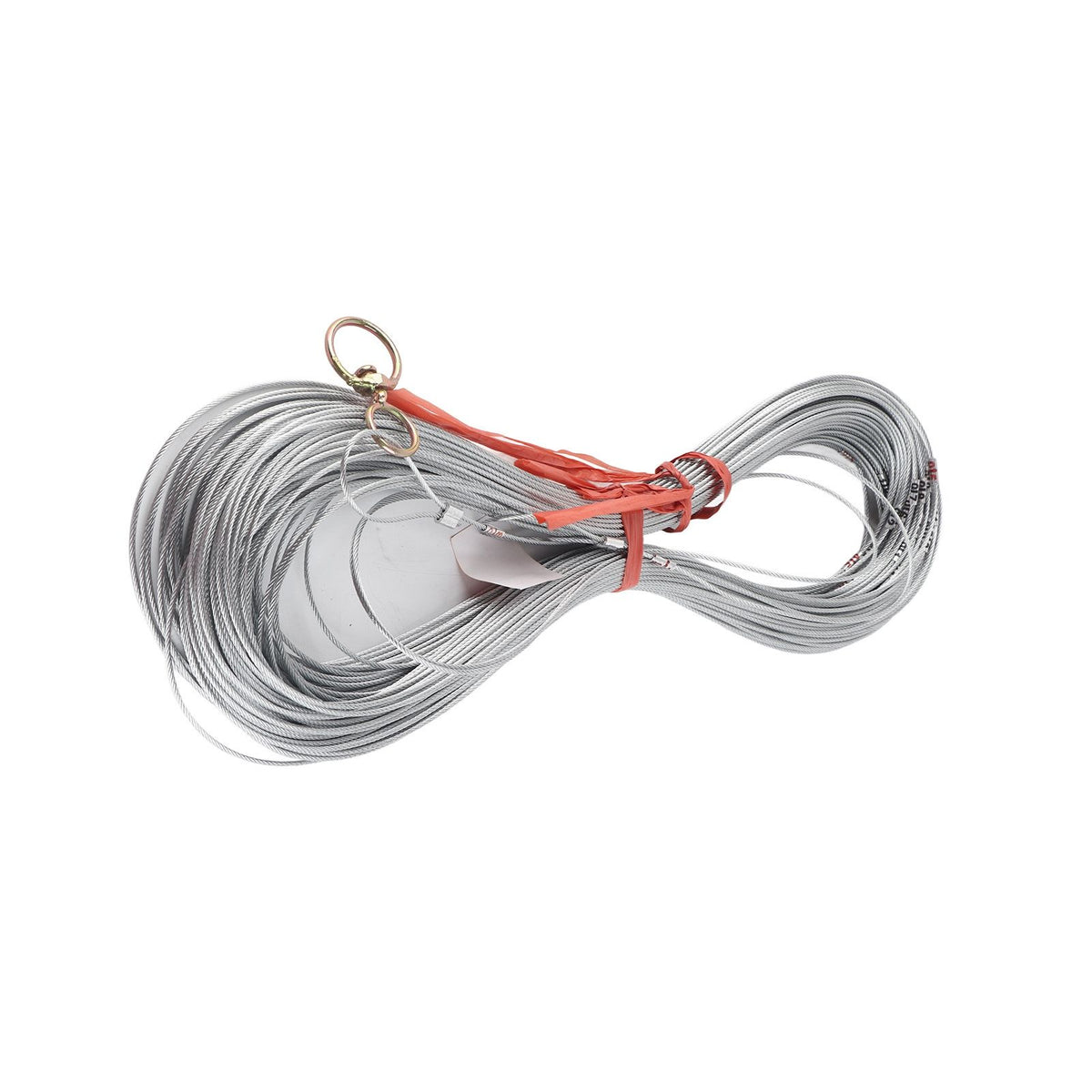 Steel Wire Measuring Rope Good Flexibility Sturdy Steel Rope Measuring Cord with Scale for Well Construction 100m/328.1ft