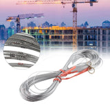 Steel Wire Measuring Rope Good Flexibility Sturdy Steel Rope Measuring Cord with Scale for Well Construction 100m/328.1ft - Extra Image