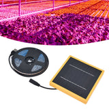 Solar Plant Grow Light Strip Solar Power Full Spectrum 5W LED High Luminous Flux Solar LED Grow Light Strips for Plant 2 Meters / 2.2yd