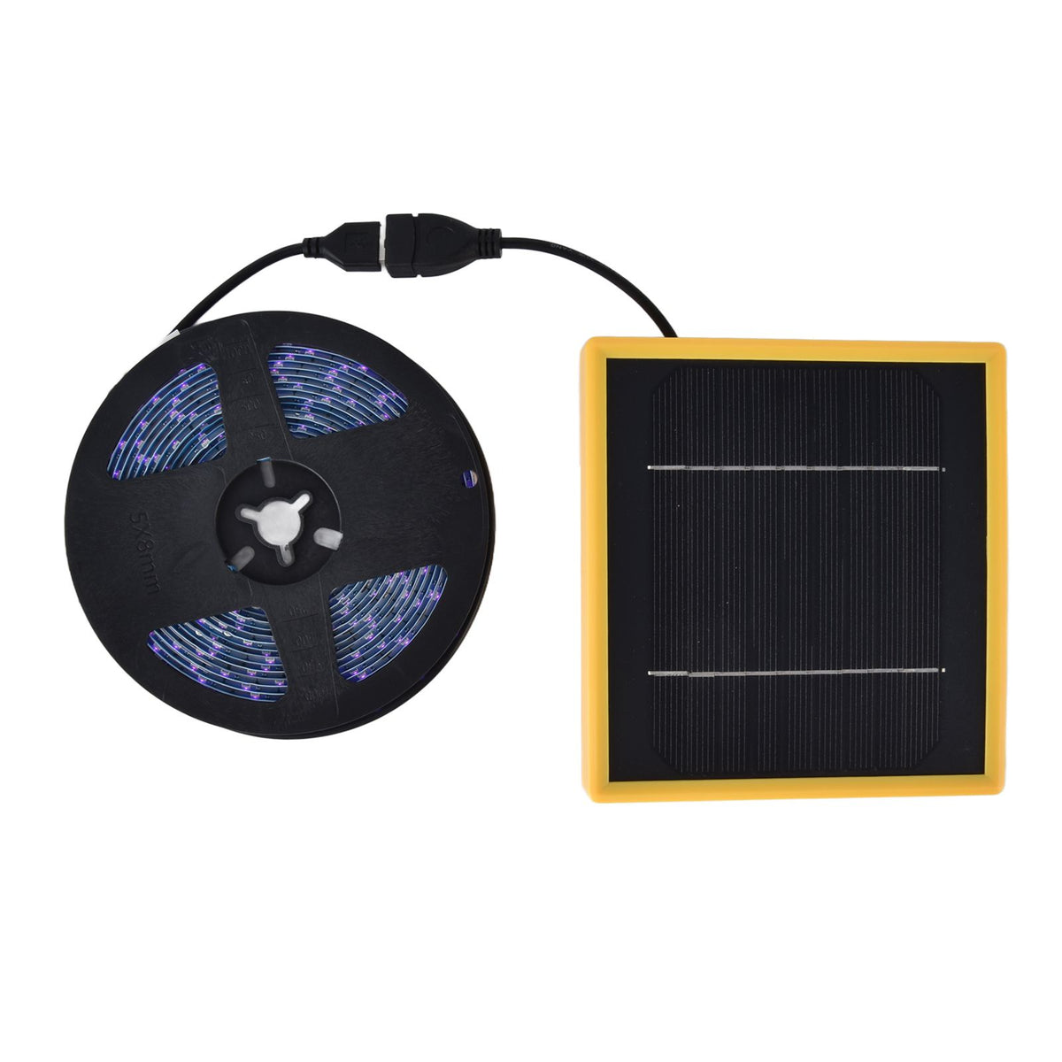 Solar Plant Grow Light Strip Solar Power Full Spectrum 5W LED High Luminous Flux Solar LED Grow Light Strips for Plant 3 Meters / 3.3yd