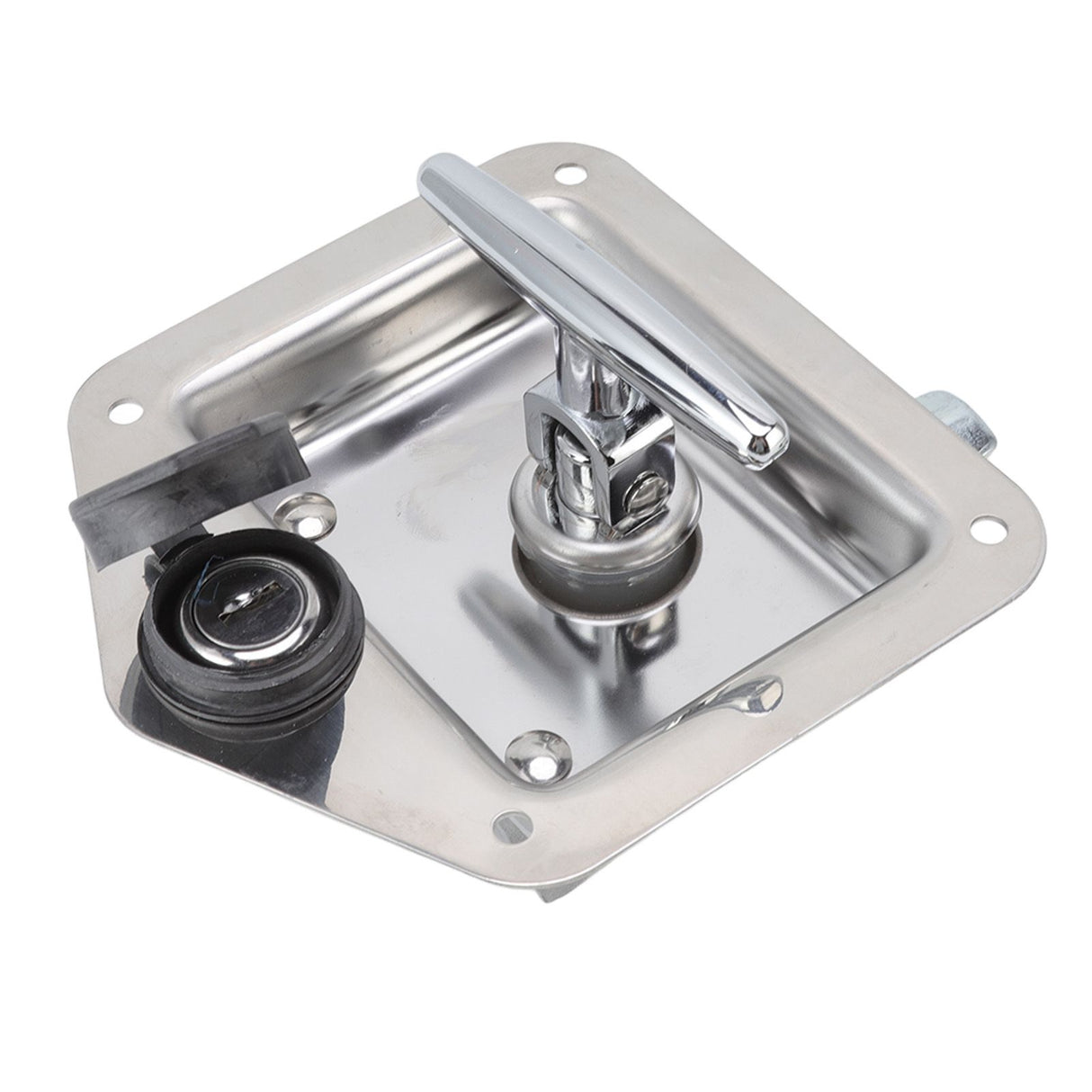 T Handle Latch Stainless Steel Polished Appearance Truck Toolbox Lock Tool Box Latch for Electrical Cabinets Toolboxes