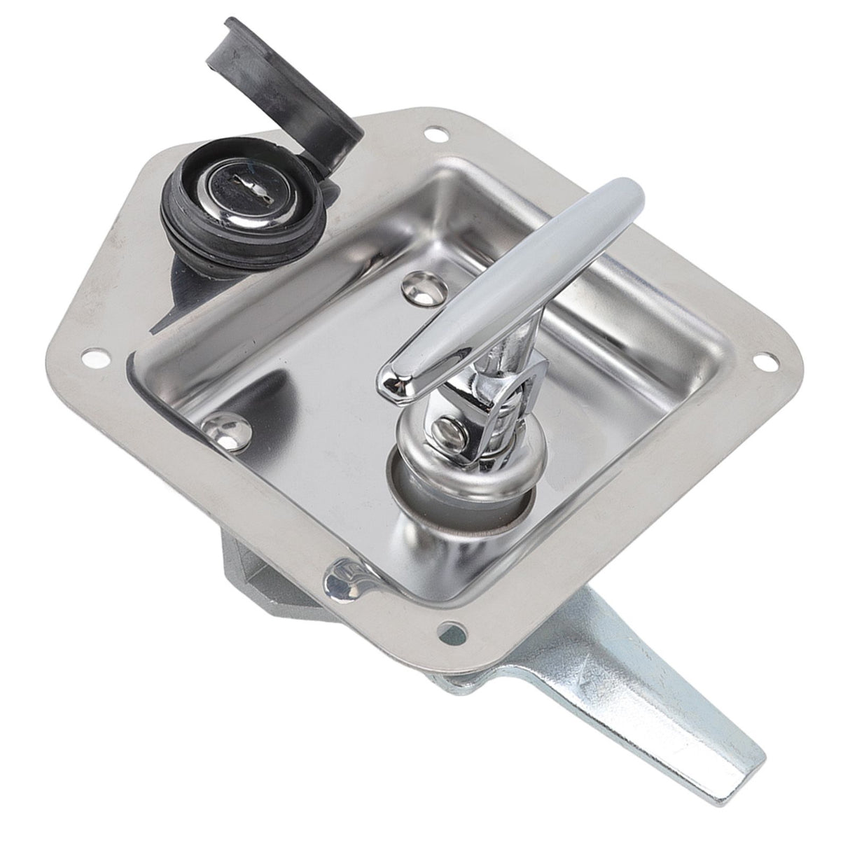 T Handle Latch Stainless Steel Polished Appearance Truck Toolbox Lock Tool Box Latch for Electrical Cabinets Toolboxes